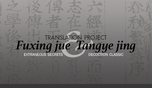 Fuxing Jue and Tangye Jing Translation Project