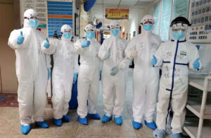 Coronavirus team at Hankou Hospital No. 8